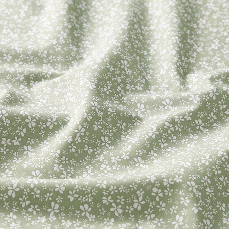 Tkanina bawełniana kreton Kwiatuszki – khaki,  image number 2