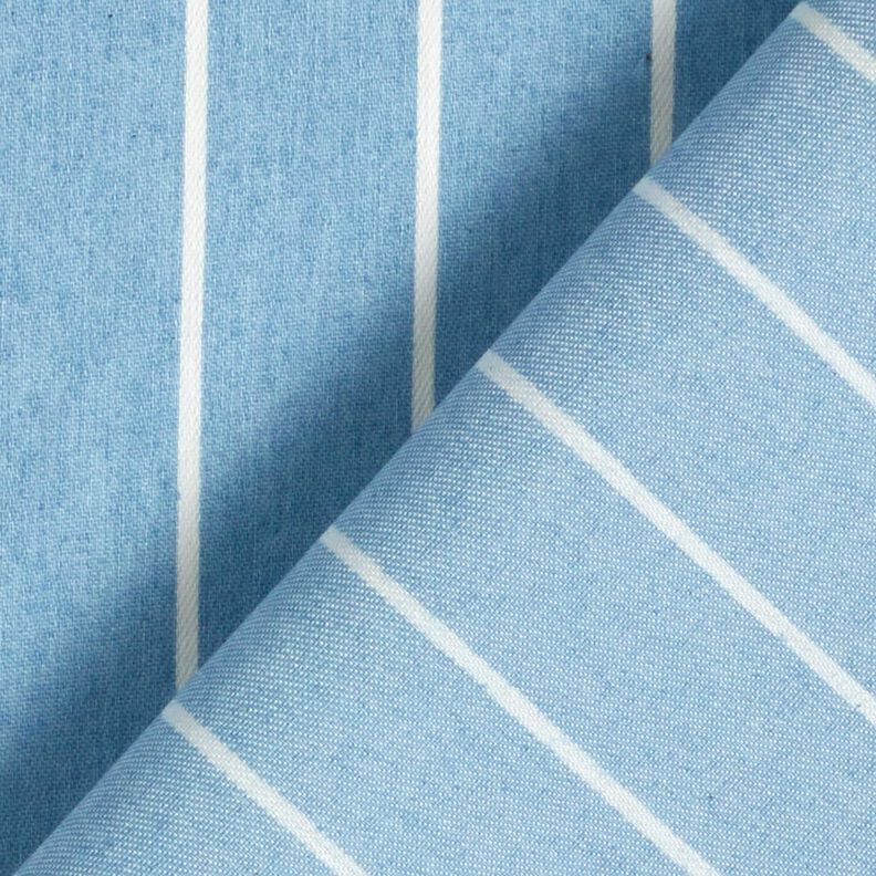 Chambray paski – jasnoniebieski/mleczna biel,  image number 4