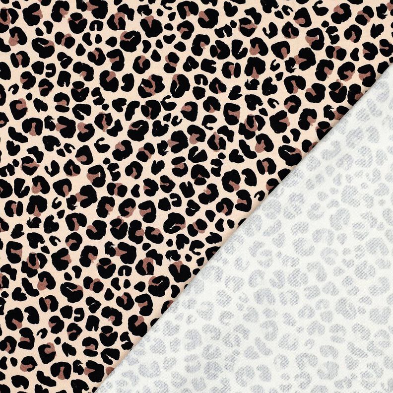 Dzianina dresowa pętelkowa French Terry drobna panterka nadruk cyfrowy | Poppy Fabrics –,  image number 4