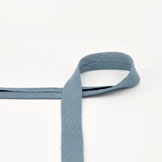 Taśma skośna Muślin [20 mm] – jasnoniebieski jeans, 