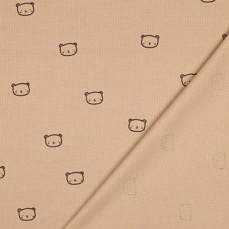 Dżersej wafel niedźwiadki | Poppy Fabrics – ciemny brudny róż/bakłażan,  image number 4