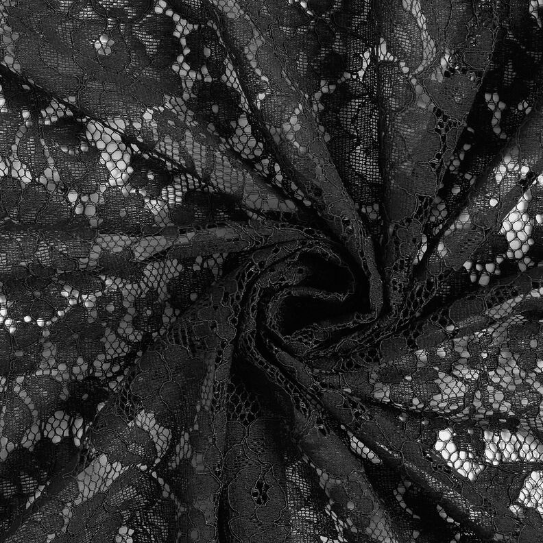 Delikatna koronka z motywem kwiatowym – czer?,  image number 4