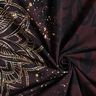 Dżersej bawełnianyTkanina z bordiurą mandala ze złotymi plamkami | Glitzerpüppi – czarny brąz/złoto,  thumbnail number 3