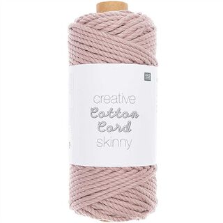 Włóczka do makramy Creative Cotton Cord Skinny [3mm] | Rico Design - stary róż, 