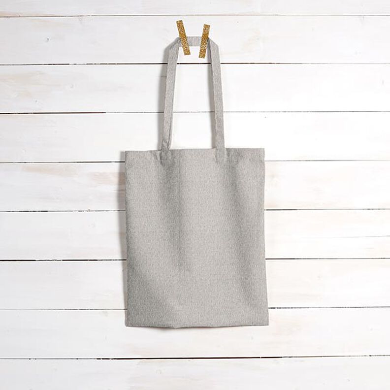 Tkanina dekoracyjna żakard, z recyklingu &ndash; szary | Resztka 100cm,  image number 7