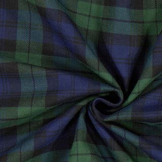Szkocka krata strecz – granat navy/zieleń, 