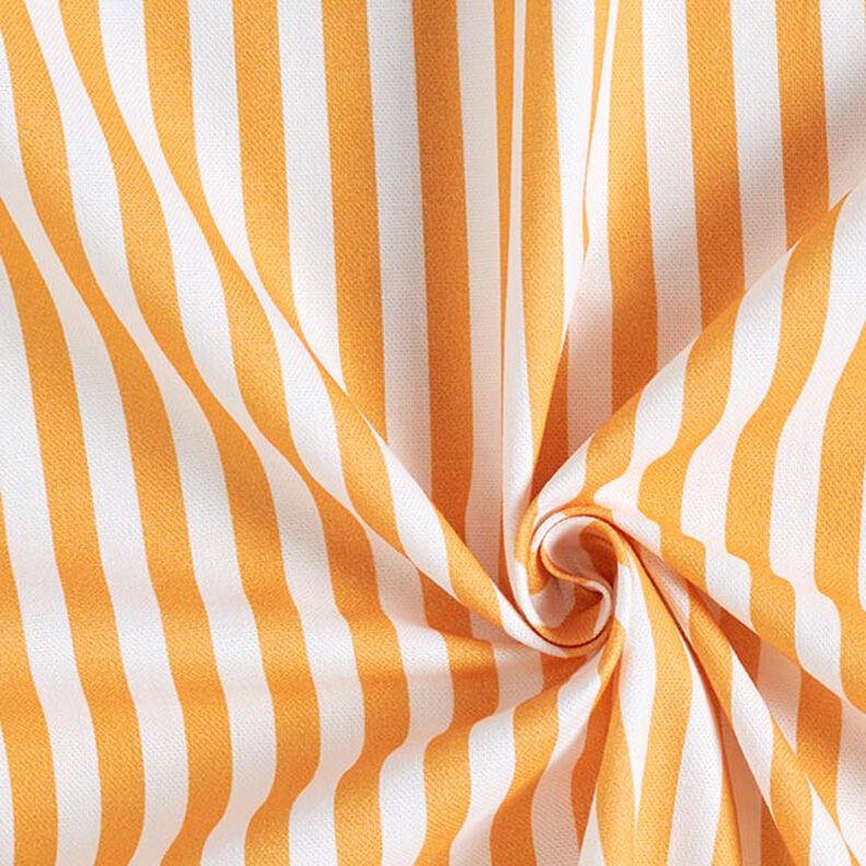 Tkanin dekoracyjna Half panama podłużne pasy – jasnopomarańczowy/biel,  image number 3