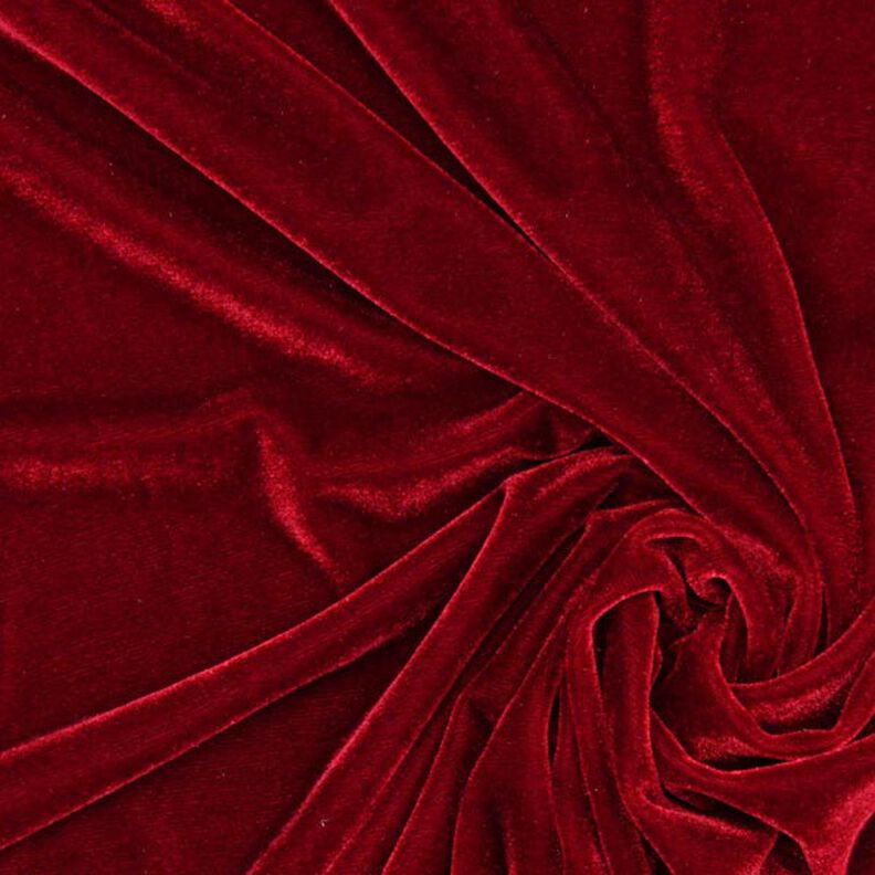 Aksamit ze streczem czerwień karminowa,  image number 1