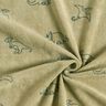 Dzianina frotte dinozaury – greige,  thumbnail number 3
