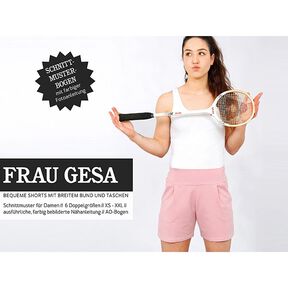 FRAU GESA – wygodne szorty z szerokim pasem, Studio Schnittreif  | XS -  XXL, 