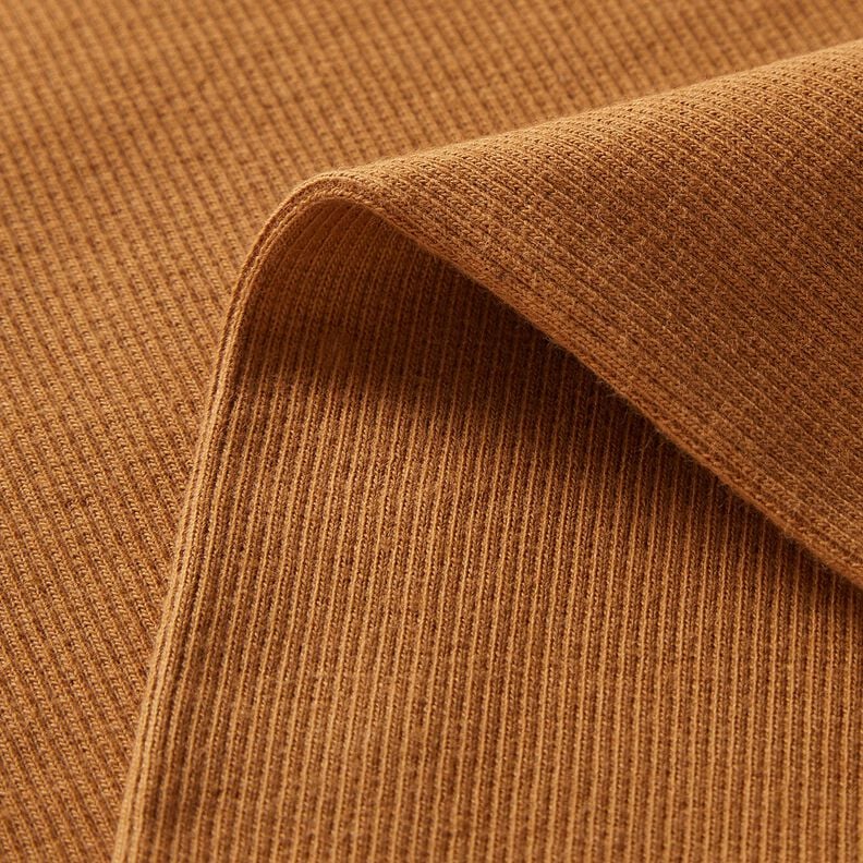 2x2 Dzianina ściągaczowa Jednokol – karmelka,  image number 5