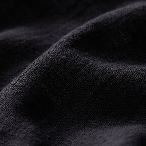 Tkanina bawełniana o wyglądzie lnu – czerń, 
