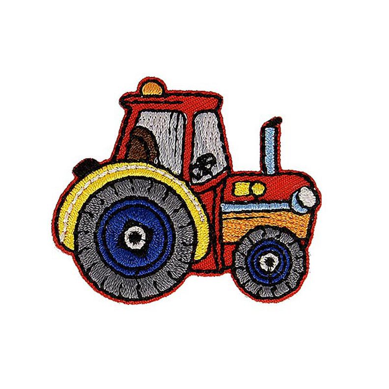 Aplikacja traktor [ 4 x 4,5 cm ] – czerwień/szary,  image number 1
