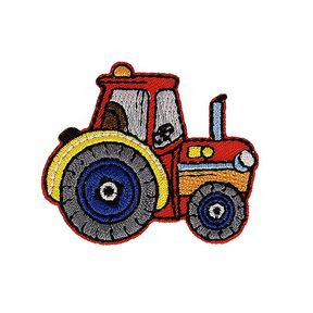 Aplikacja traktor [ 4 x 4,5 cm ] – czerwień/szary, 