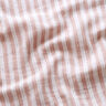 Muślin / Tkanina double crinkle Materiał dwustronny paski – stary róż/biel,  thumbnail number 2