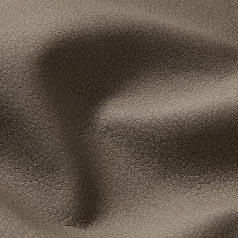 Tkanina tapicerska Sztuczna skóra drobny wzór – ciemny szarobrązowy,  image number 2