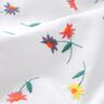 Delikatny batyst bawełniany haftowane kwiaty | Poppy Fabrics – biel/neonowa pomarańcza,  thumbnail number 5