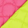 Tkanina pikowana faliste kwadraty – neonowy pink/neonowa zieleń,  thumbnail number 4