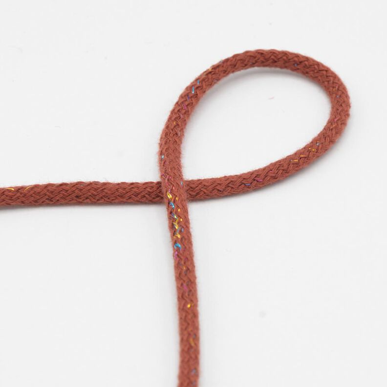 sznurek bawełniany Lureks [Ø 5 mm] – terakota,  image number 1