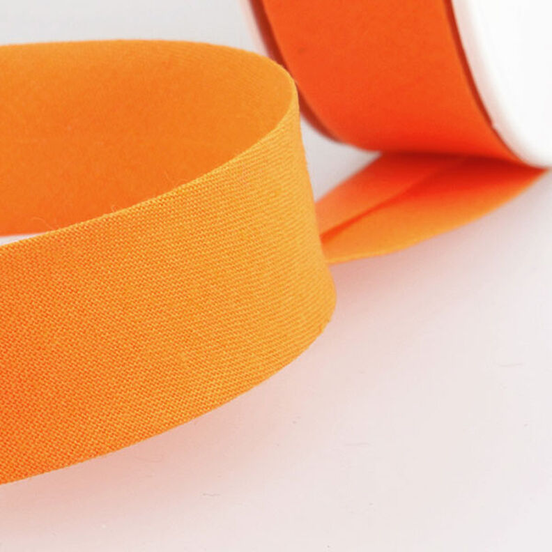 Taśma skośna Polycotton [20 mm] – pomarańcza,  image number 2