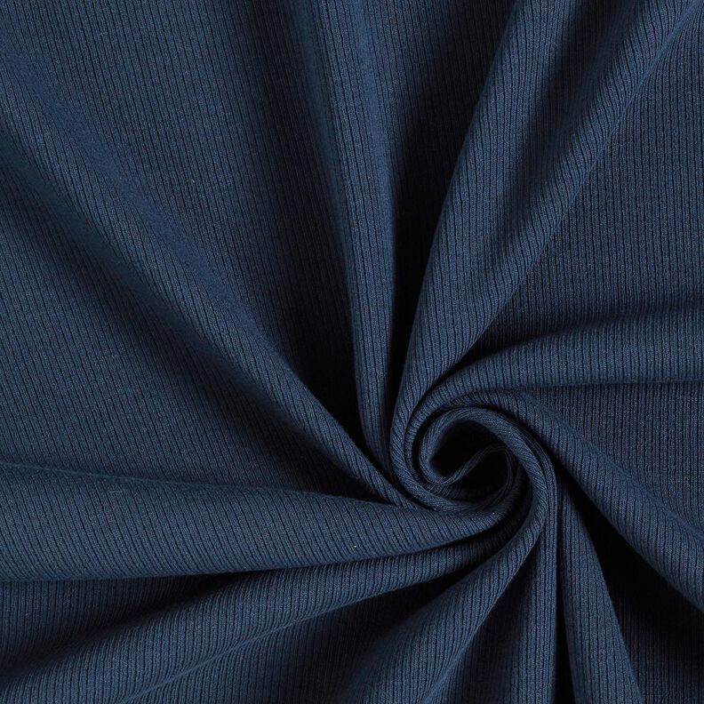 Dżersej prążkowany drobne prążki 2-1-1-1 &ndash; ciemnogranatowy,  image number 1