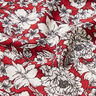 Dżersej wiskozowy, morze kwiatów – czerwień karminowa,  thumbnail number 2