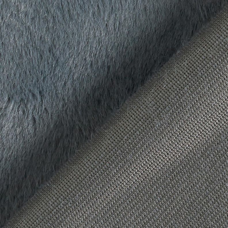 wysokiej jakości, jednokolorowe sztuczne futro – szary błękit,  image number 3