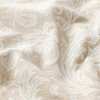 Tkanin dekoracyjna Płótno Ornamenty – naturalny/biel, 