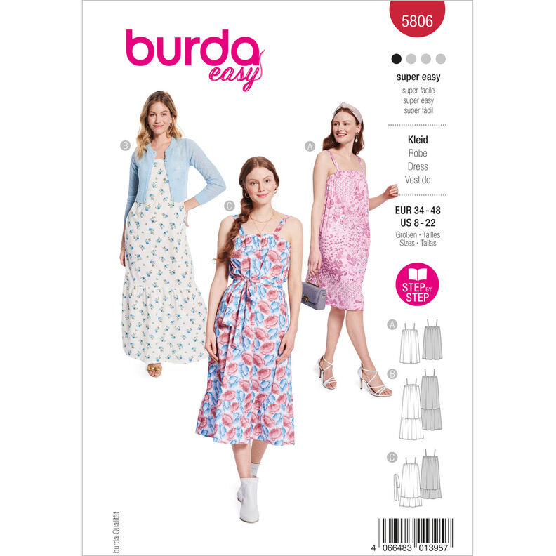 Sukienka | Burda 5806 | 34-48,  image number 1