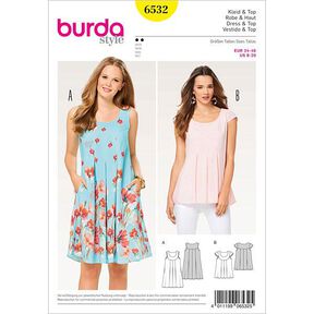 Sukienka, Burda 6532, 
