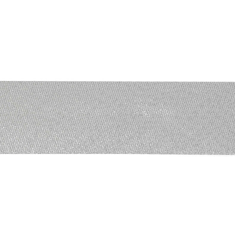Taśma skośna Metaliczny [30 mm] – srebrny metaliczny,  image number 1