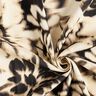 Mieszanka wiskozy i lnu Nadruk cyfrowy &ndash; rozmyte kwiaty &ndash; jasnobeżowy/czerń,  thumbnail number 3