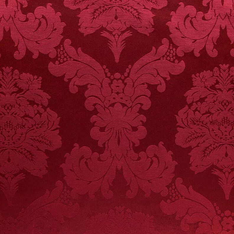 Tkanin dekoracyjna Żakard Damasco 280 cm – czerwień karminowa,  image number 1