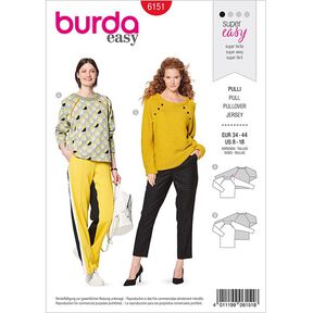 Bluza, Burda 6151 | 34-44, 