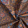Tkanina koszulowa kwiaty retro i wzór paisley – ciemnogranatowy/karmelka,  thumbnail number 3