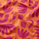 Popelina bawełniana w puzzle | Nerida Hansen – brzoskwiniowopomarańczowy/purpura, 