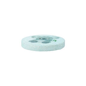Guzik poliestrowy z 2 dziurkami Recycling Koala [Ø18 mm] – błękit, 