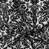 Dżersej żakardowy w ornamenty – srebrny metaliczny/czerń,  thumbnail number 4