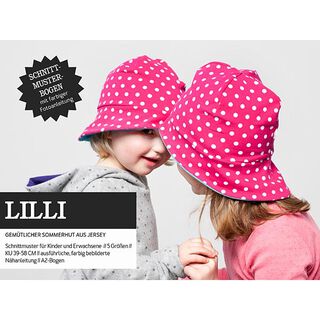 LILLI – milutki kapelusz przeciwsłoneczny z dżerseju, Studio Schnittreif, 