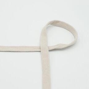 płaski sznurek Bluza z kapturem Bawełna [15 mm] – naturalny, 