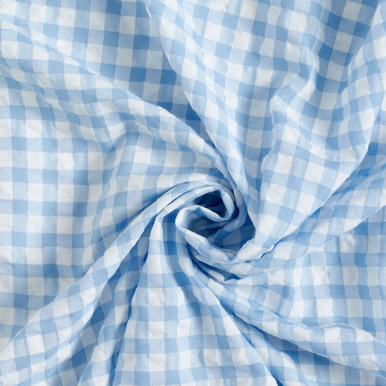 Kora w dużą kratkę Vichy – biel/jasnoniebieski,  image number 3