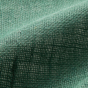 Tkanin dekoracyjna juta Jednokol 150 cm – zielony jodłowy | Resztka 100cm, 