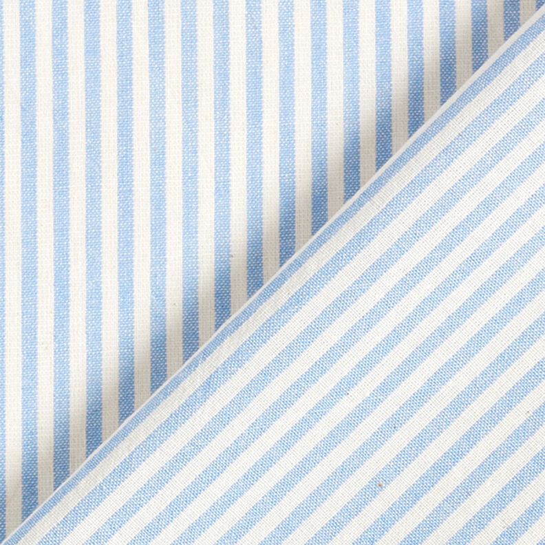 Mieszanka bawełny z wiskozą paski – jasnoniebieski/mleczna biel,  image number 4