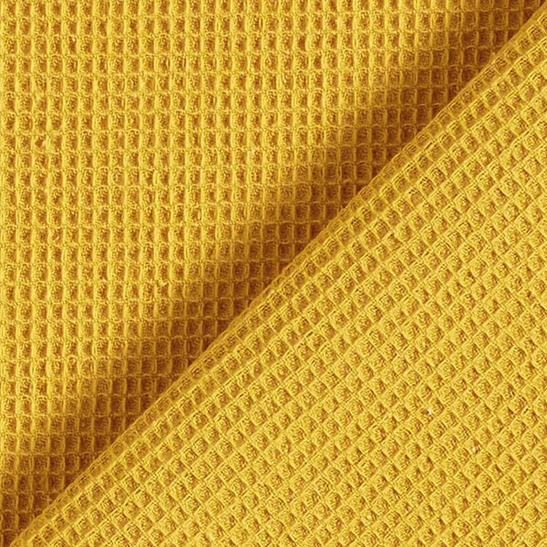 Drobna pika waflowa waffelpiqué – żółty curry,  image number 3