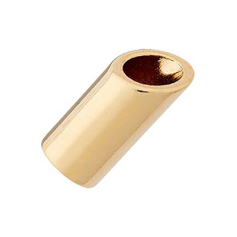 Końcówka do sznurka [ Ø 5 mm ] – złoto metaliczny,  image number 1