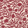 Dzianina dresowa drapana niebielona kwiaty | Poppy Fabrics – krem/jagodowy,  thumbnail number 1