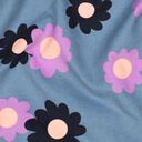 Sztruks cienki kwiaty | Poppy Fabrics – dżins/lawendowy, 