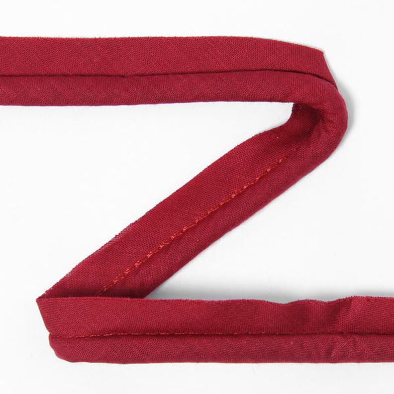 Taśma wypustkowa z bawełny [20 mm] - czerwony,  image number 1