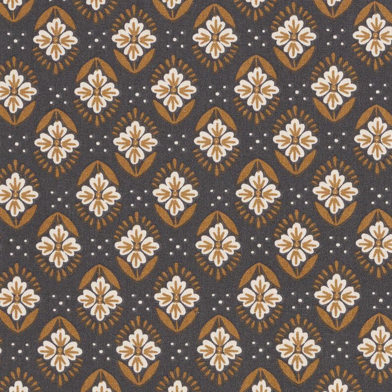 Tkanina bawełniana Kreton kwiatowe kafelki &ndash; granit,  image number 1