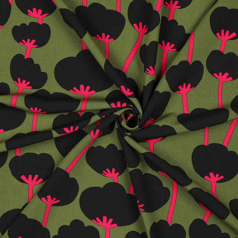 Lenzing Ecovero™ Poppies | Nerida Hansen – oliwka/czerń,  image number 3